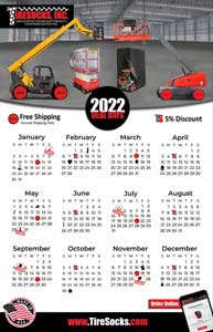 2022 Calendar Skinny