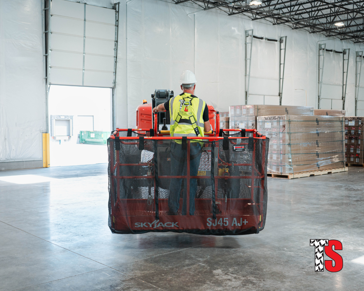 Forklift using DropShields