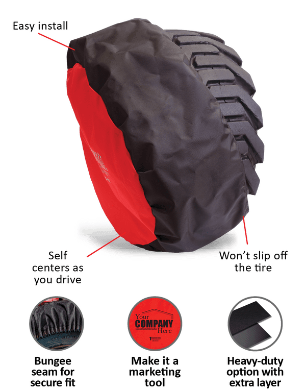 TireSocks® Durable Tire Covers for Indoor Construction TireSocks