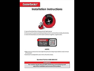 CasterSocks Install Sheet