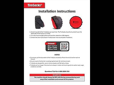 TireSocks Install Sheet