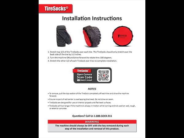 TireSocks Install Sheet