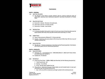 TrackSocks Spec Sheet
